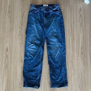 Reformation Dark Blue Straight Leg Jeans